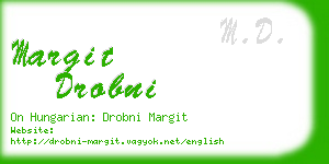 margit drobni business card
